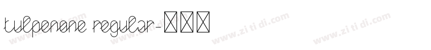 TulpenOne Regular字体转换